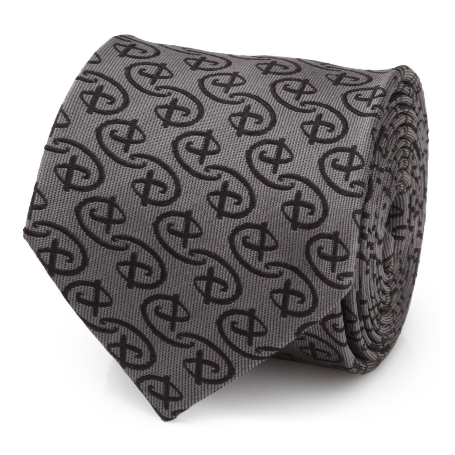 Disney Logo Gray Men's Tie Image 1