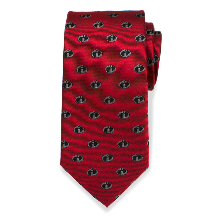 The Incredibles Logo Red Men's Tie Image 3