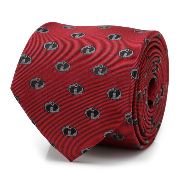 The Incredibles Logo Red Men's Tie Image 1