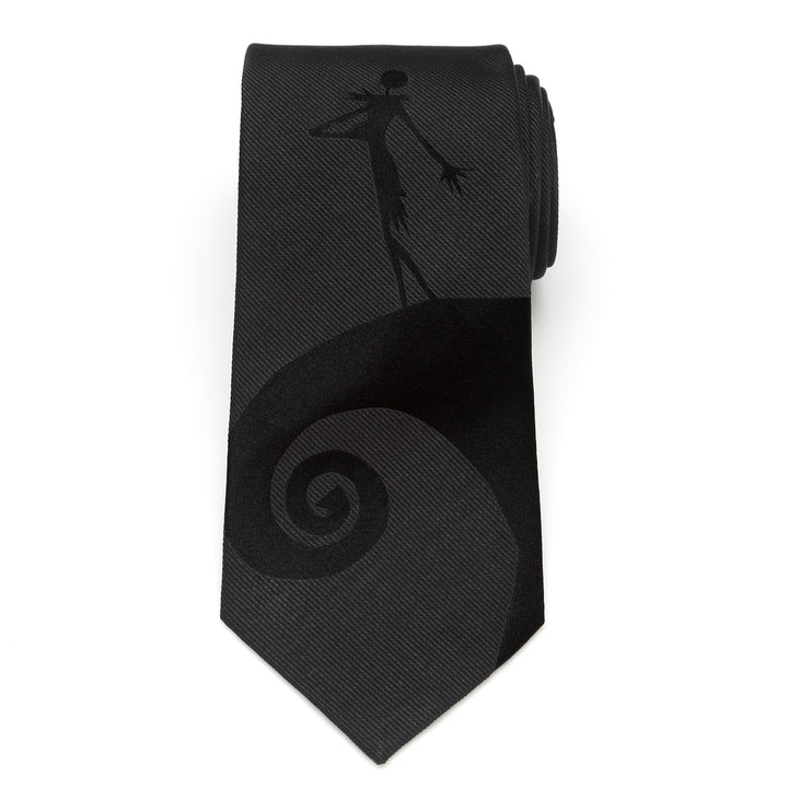 Jack Skellington Black Men's Tie Image 3