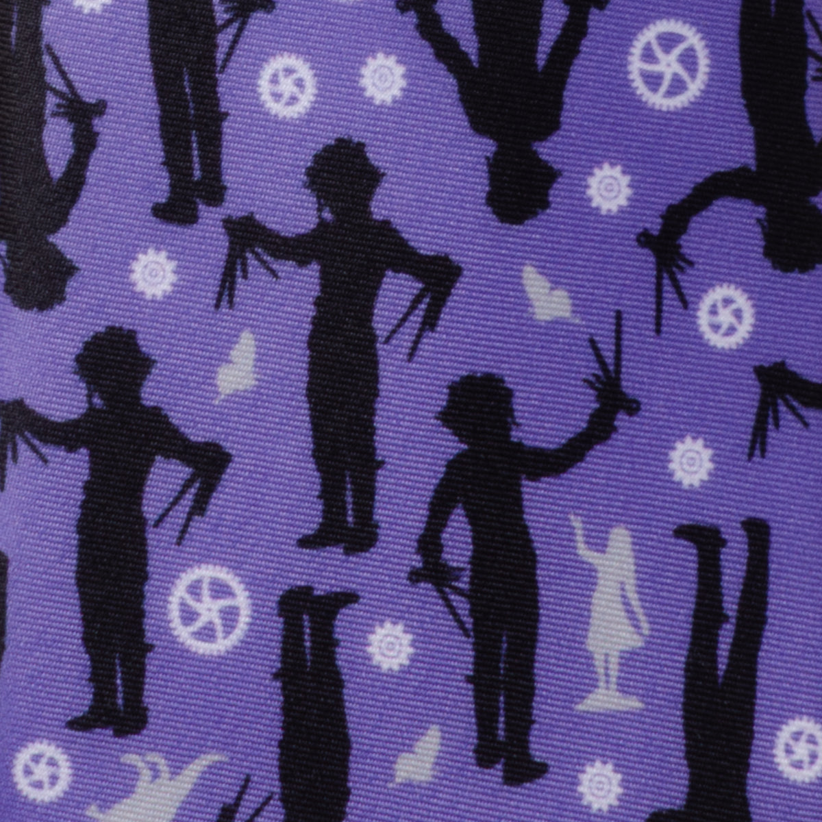 Edward Scissorhands Purple Men's Tie