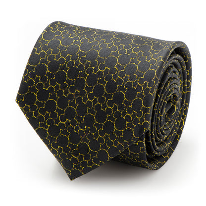 Mickey's 90th Anniversary Compact Silhouette Men's Tie Image 1