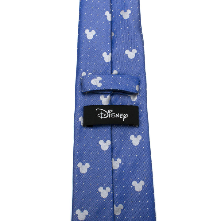 Mickey Mouse Blue Pin Dot Mens Tie Image 4