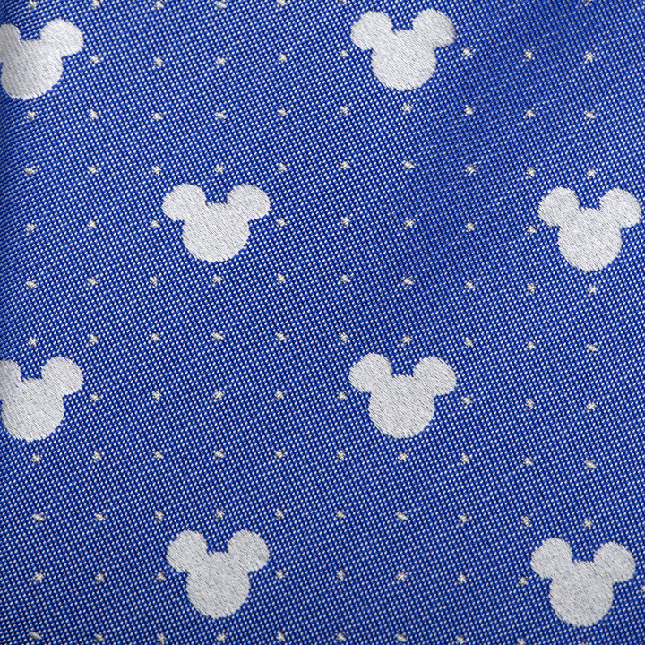 Mickey Mouse Blue Pin Dot Mens Tie Image 5