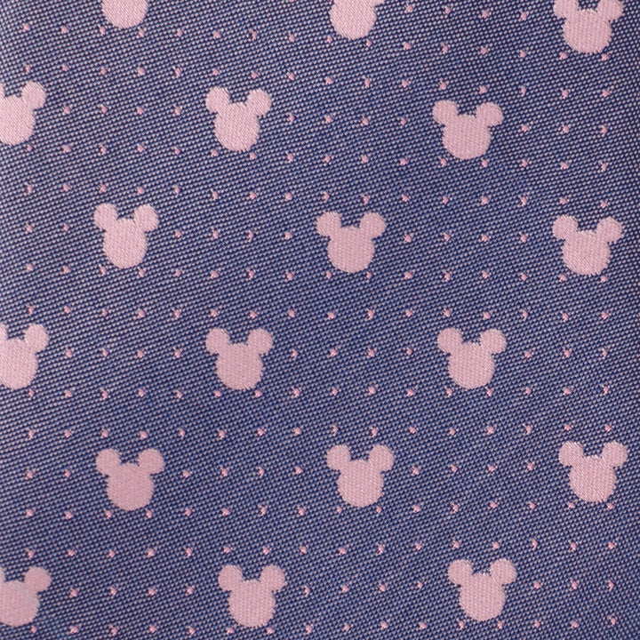 Mickey Silhouette Purple Pink Dot Tie Image 4