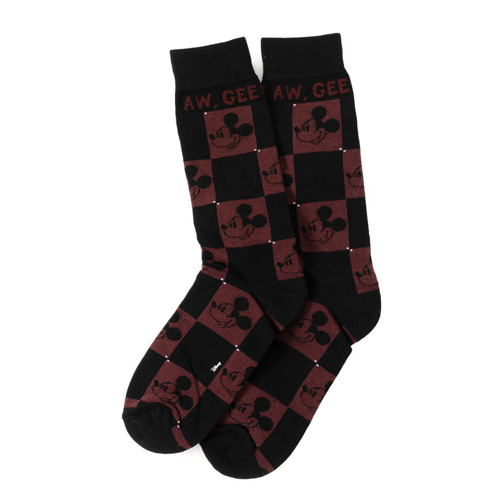 Mickey and Friends Checkered Sock 3 Pack Gift Set Image 3