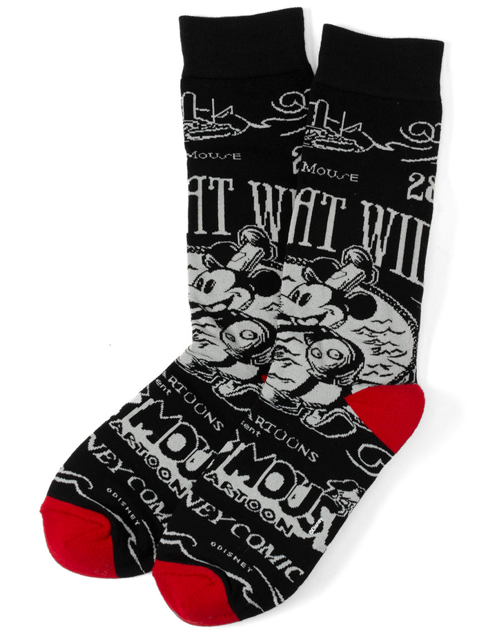 Disney 100th Vintage Mickey and Friends 3 Pair Sock Gift Set Image 4