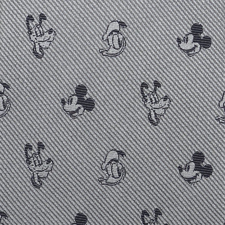 Mickey and Friends Gray Men's Tie Image 5