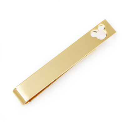 Mickey Mouse Cut Out Gold Tie Bar Image 1