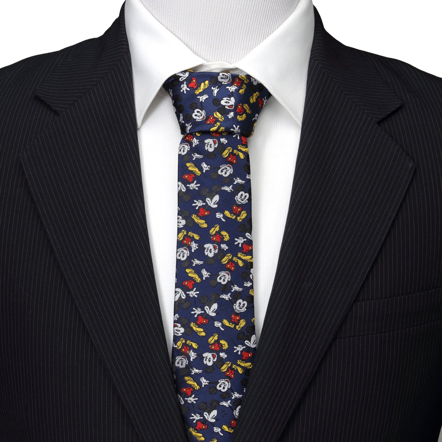 Mickey Action Navy Men's Tie Image 2