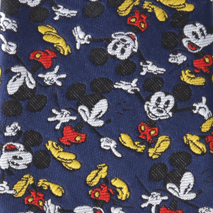 Mickey Action Navy Men's Tie Image 5