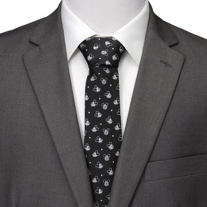 Mickey Dot Black Men's Tie
 Image 2