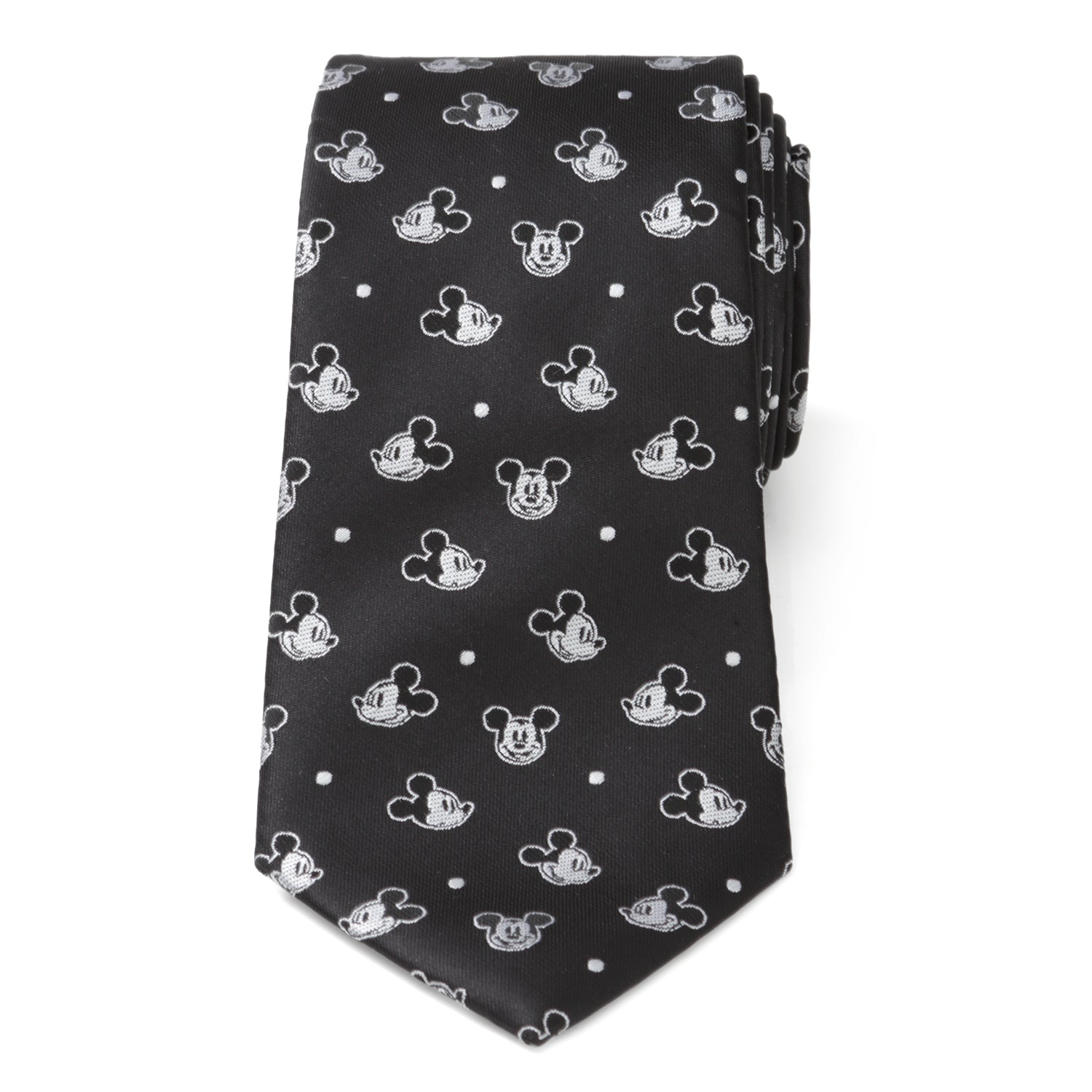 Mickey Dot Black Men's Tie
 Image 3