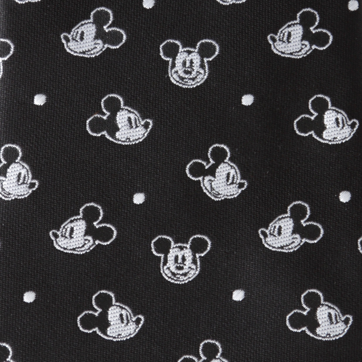 Mickey Dot Black Men's Tie
 Image 4