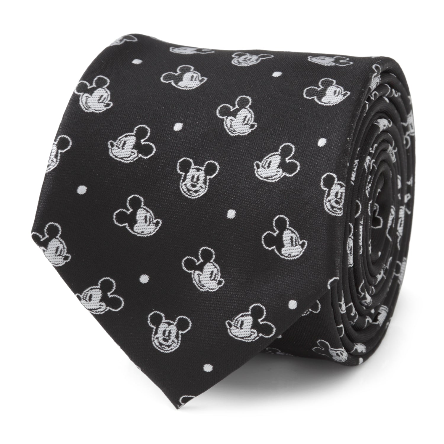 Mickey Dot Black Men's Tie
 Image 1