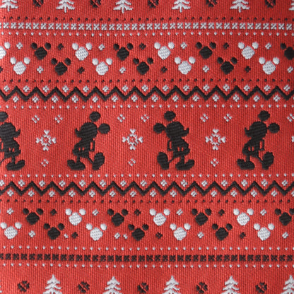 Mickey Fair Isle Red Men's Tie Image 4