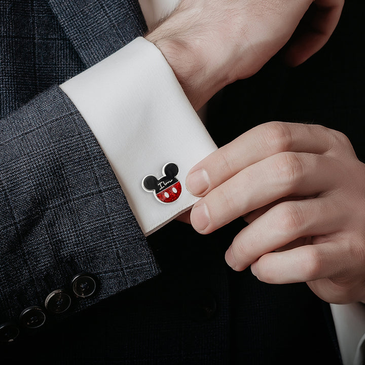 Mickey Minnie "I Love Us" Cufflinks Image 5
