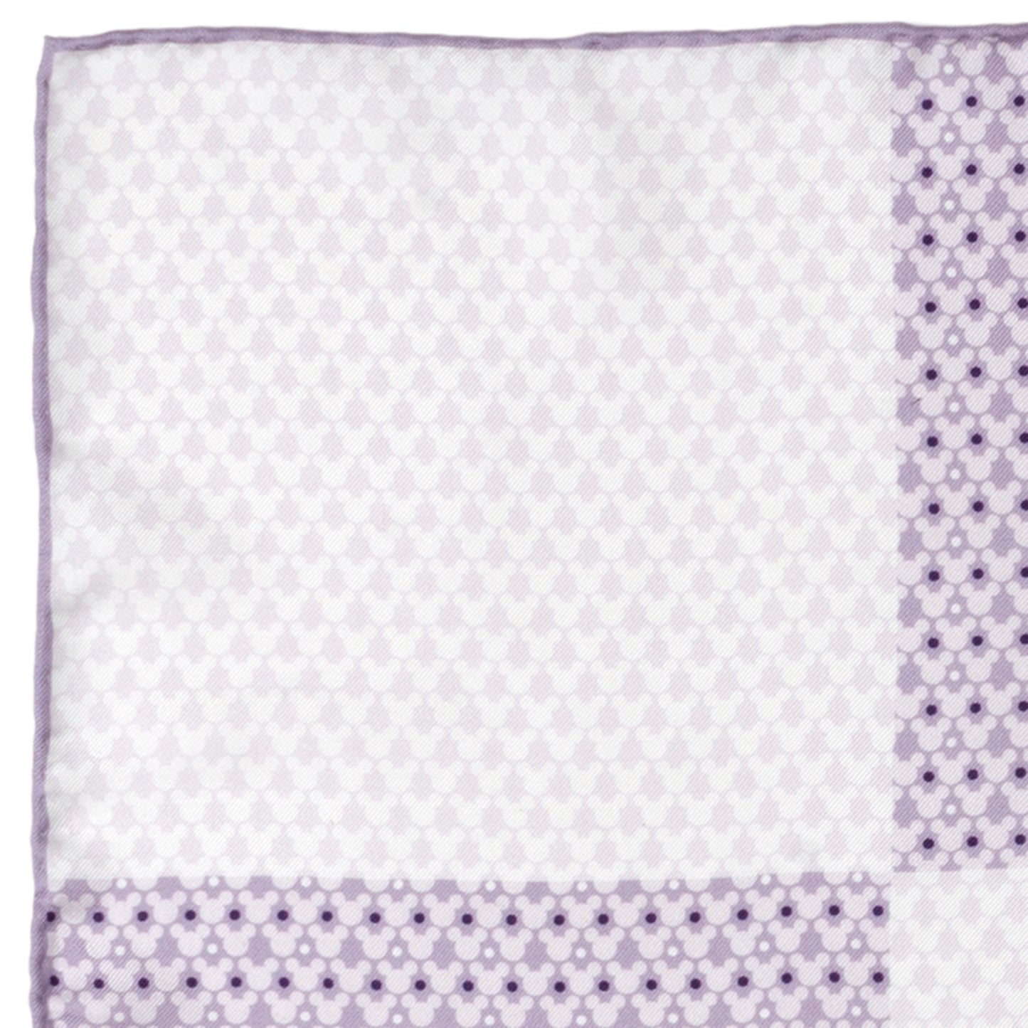 Mickey Lavender 4 Square Pocket Square Image 5