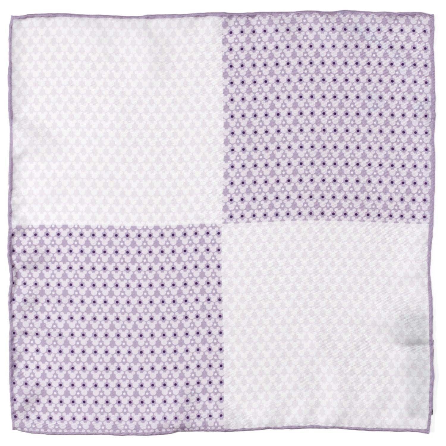 Mickey Lavender 4 Square Pocket Square Image 1