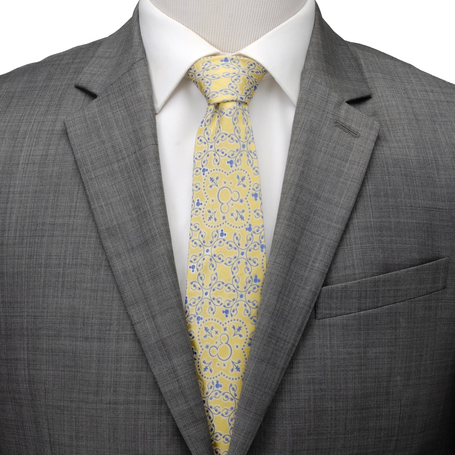 Mickey Yellow Multi Men's Tie Image 2