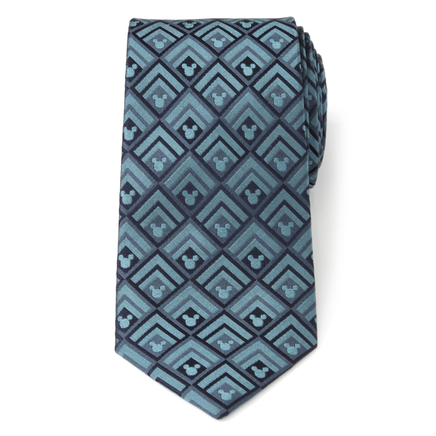 Mickey Diamond Teal Men's Tie Image 3