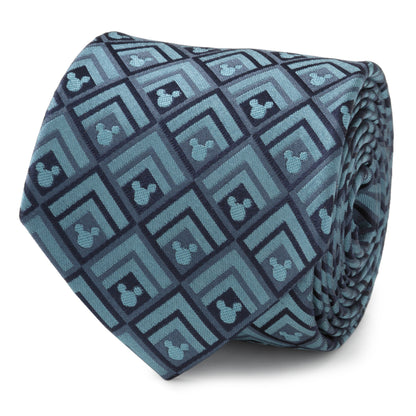 Mickey Diamond Teal Men's Tie Image 1