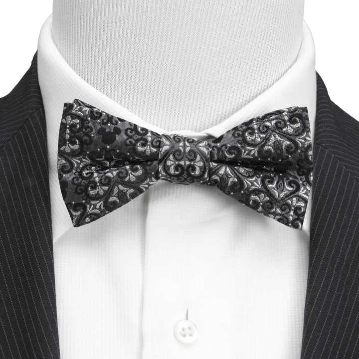 Mickey Mouse Damask Pocket Square and Bow Tie Gift Set Image 3
