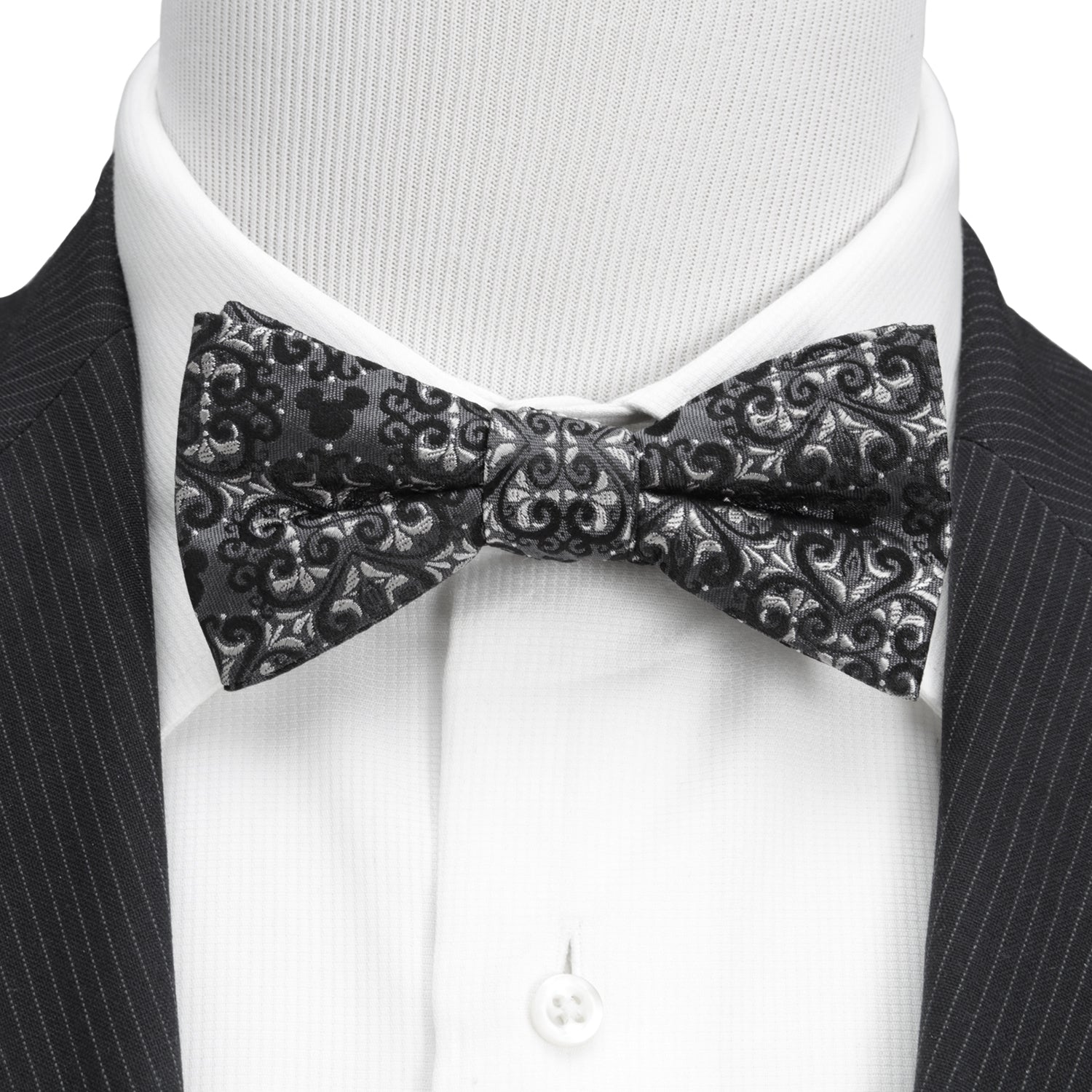 Mickey Mouse Damask Pocket Square and Bow Tie Gift Set Image 3