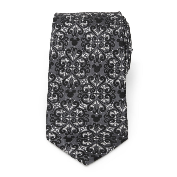 Mickey Mouse Damask Tile Men's Tie Image 3