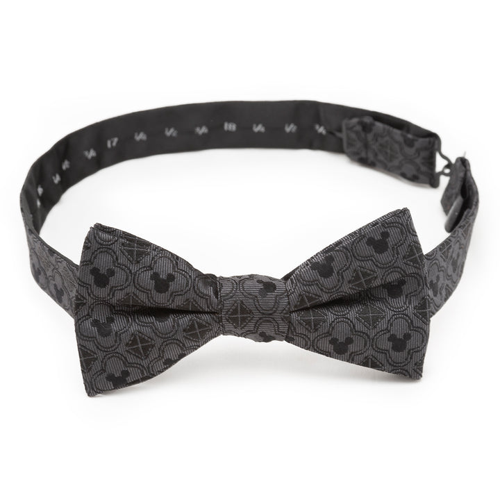 Mickey Mouse Pattern Black Bow Tie Image 7