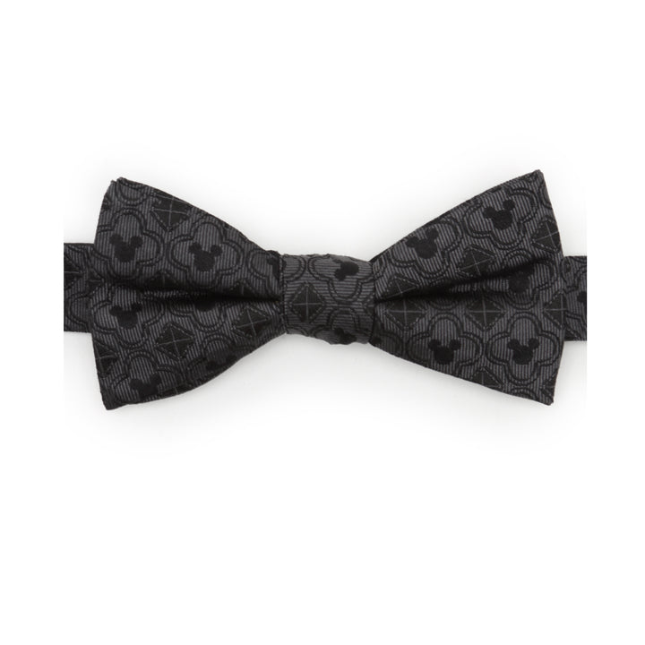 Mickey Mouse Pattern Black Bow Tie Image 9
