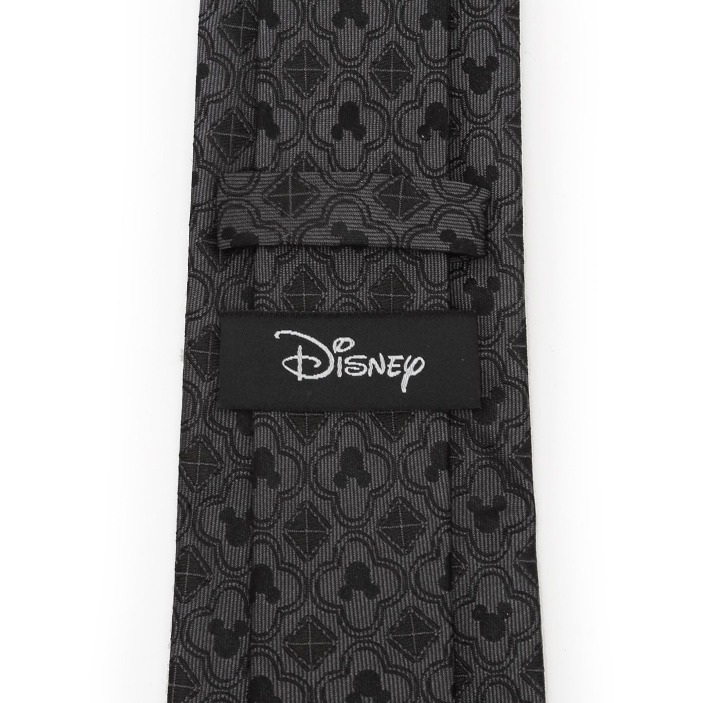 Mickey Mouse Pattern Black Men's Tie Image 4