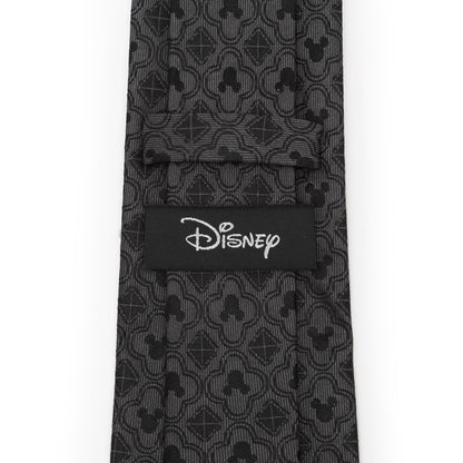 Mickey Mouse Pattern Black Men's Tie Image 4