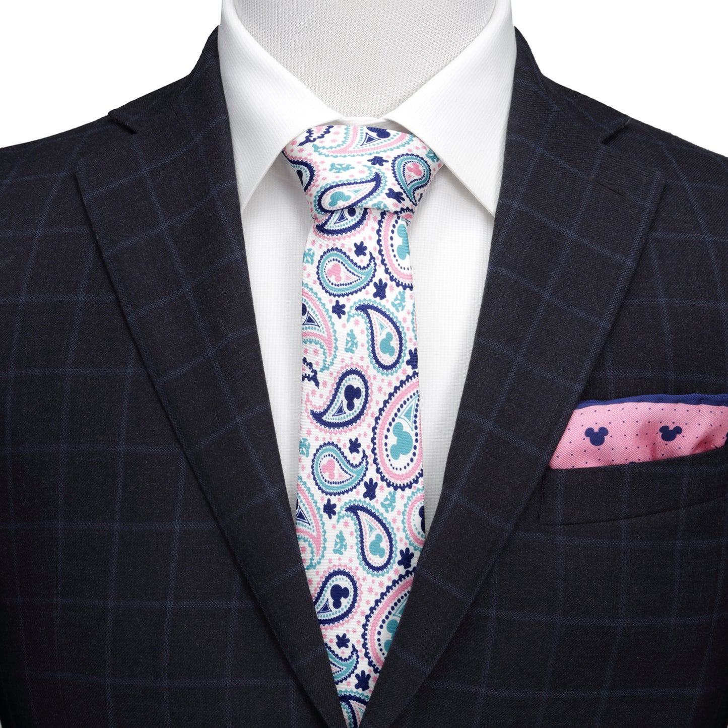 Mickey Mouse Paisley Multi Men's Tie Image 2