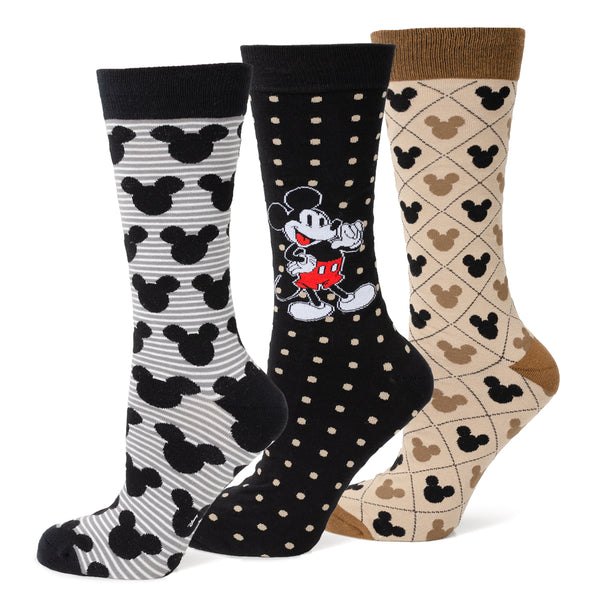 Mickey Mouse Variety 3 Pair Sock Gift Set Image 1