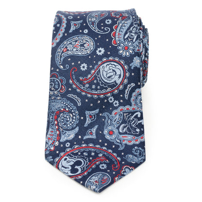 Mickey and Friends Paisley Blue Multi Men's Tie Image 3