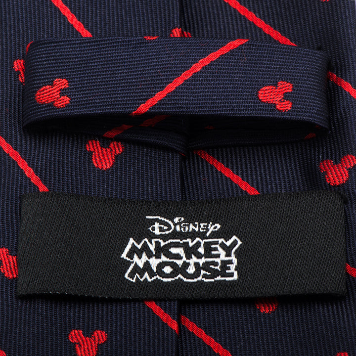 Mickey Mouse Navy Pinstripe Tie Image 4