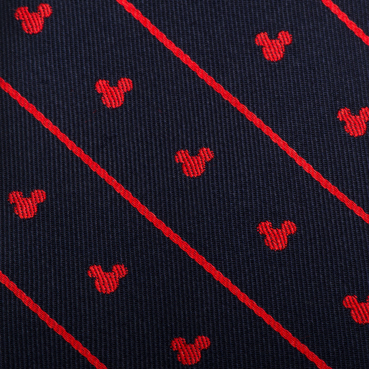 Mickey Mouse Navy Pinstripe Tie Image 5