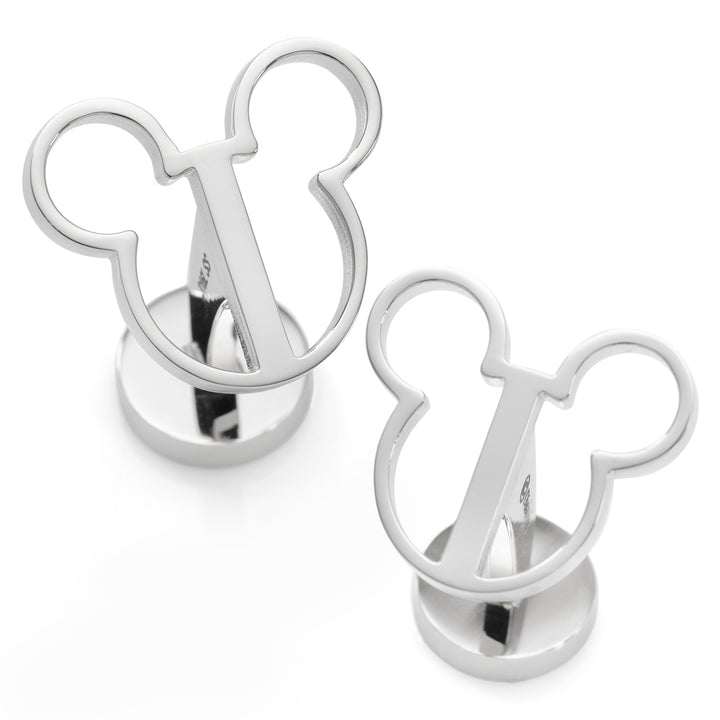 Mickey Mouse Silhouette Cutout Cufflinks Image 1