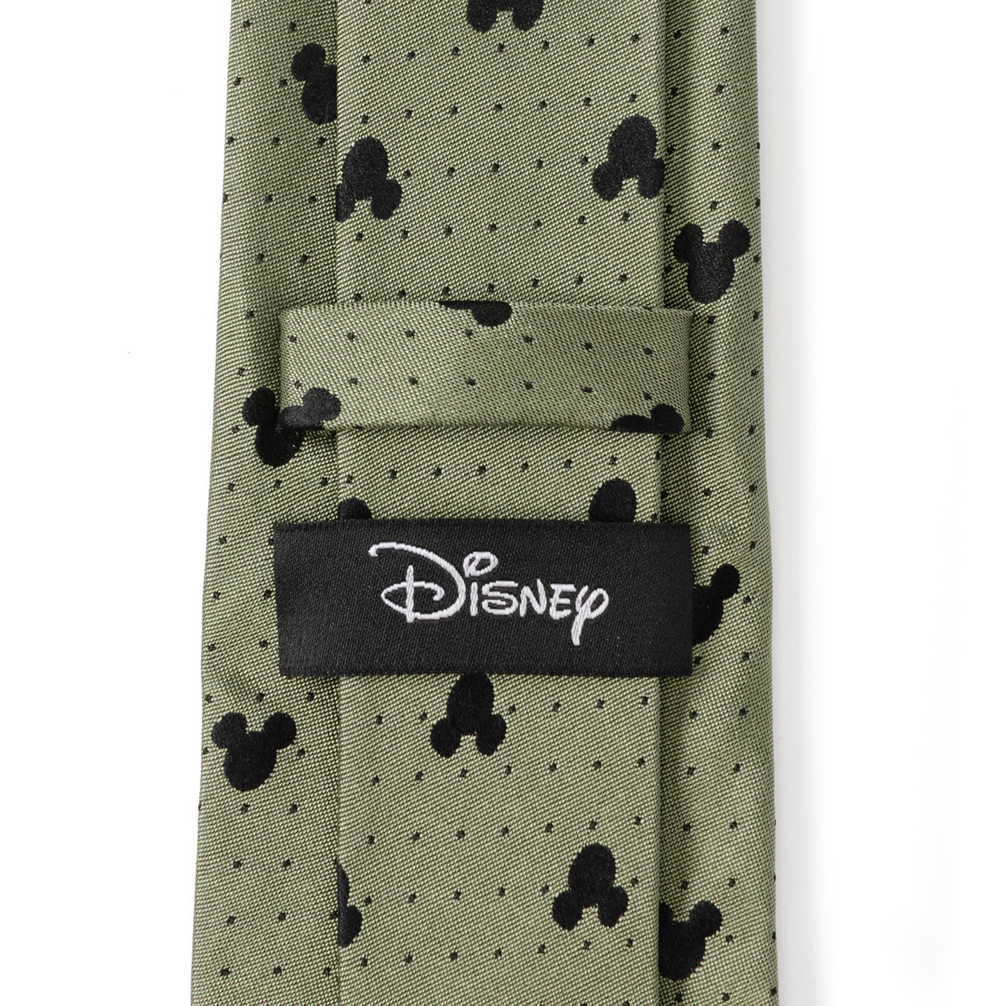 Mickey Silhouette Dot Green Men's Tie Image 5