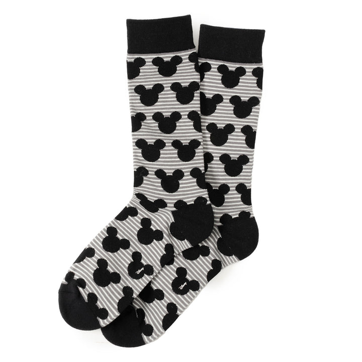 Mickey Silhouette Stripe Socks Image 2