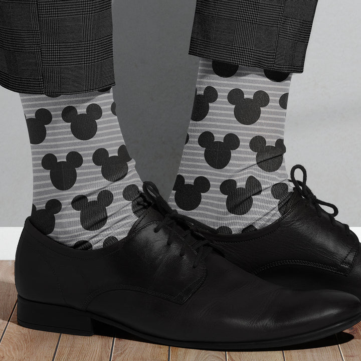 Mickey Silhouette Stripe Socks Image 4
