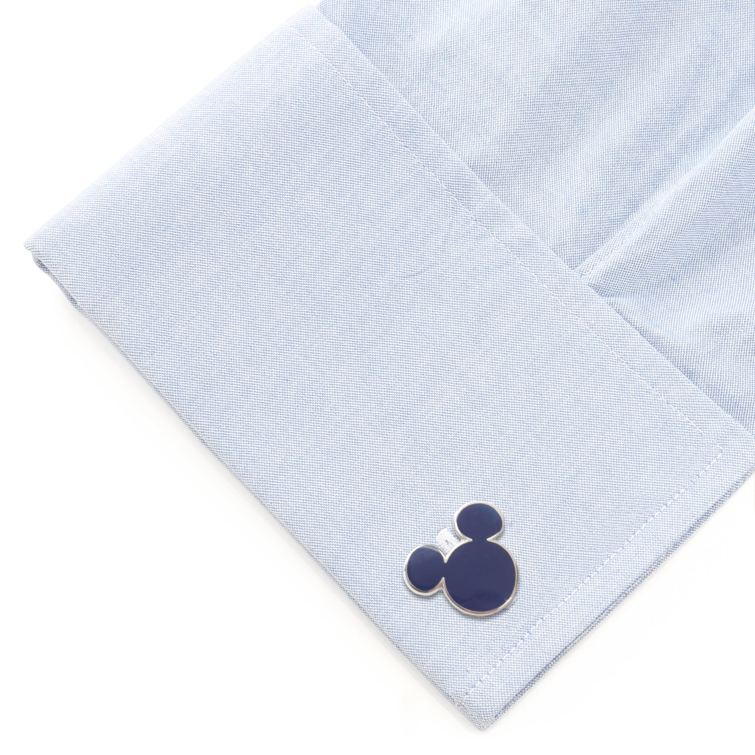 Mickey Mouse Silhouette Blue Cufflinks Image 3