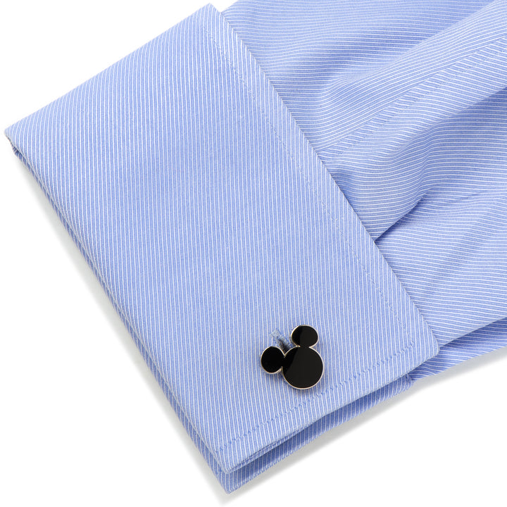 Mickey Mouse Silhouette Cufflinks and Tie Bar Gift Set Image 8