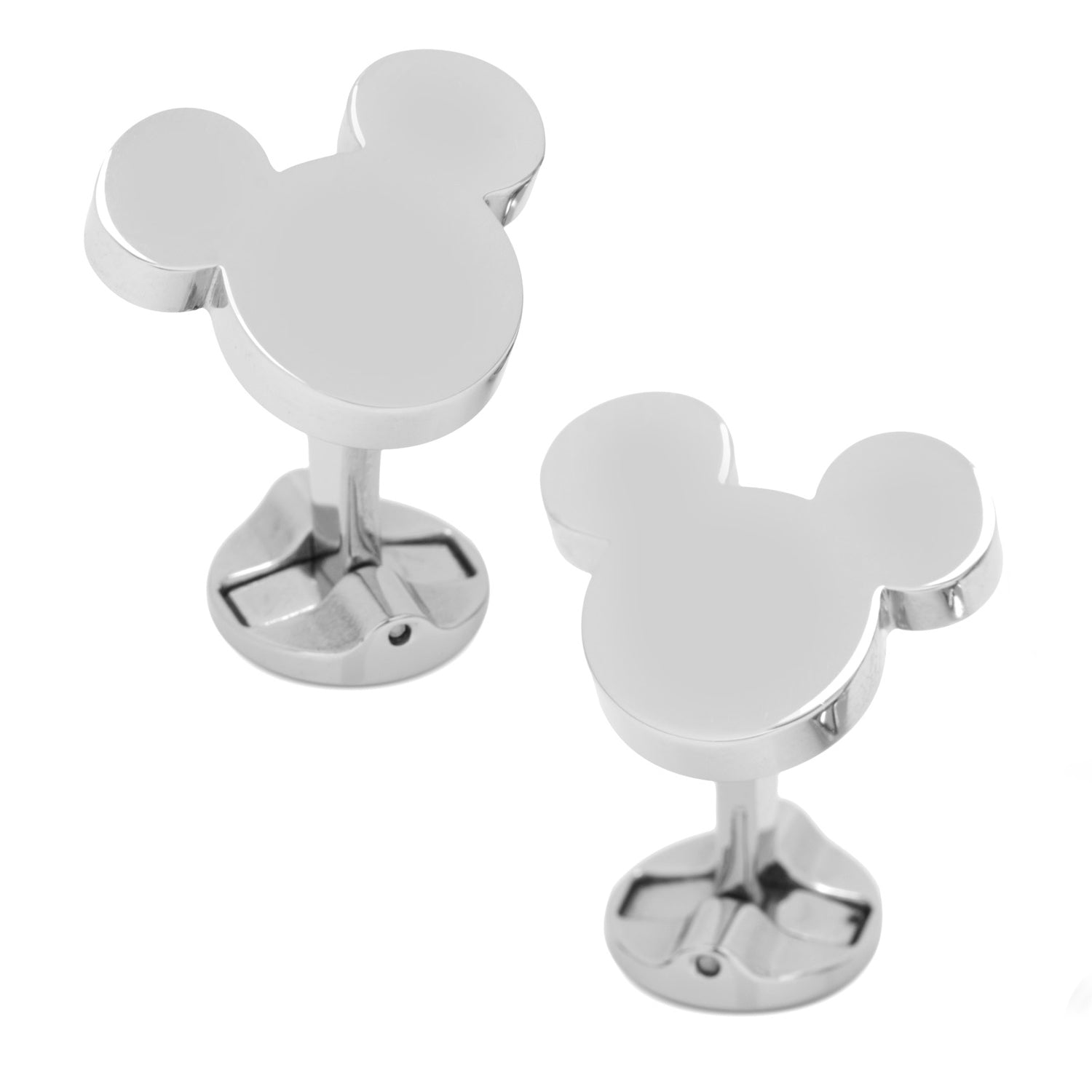 Stainless Steel Mickey Mouse Silhouette Cufflinks Image 2