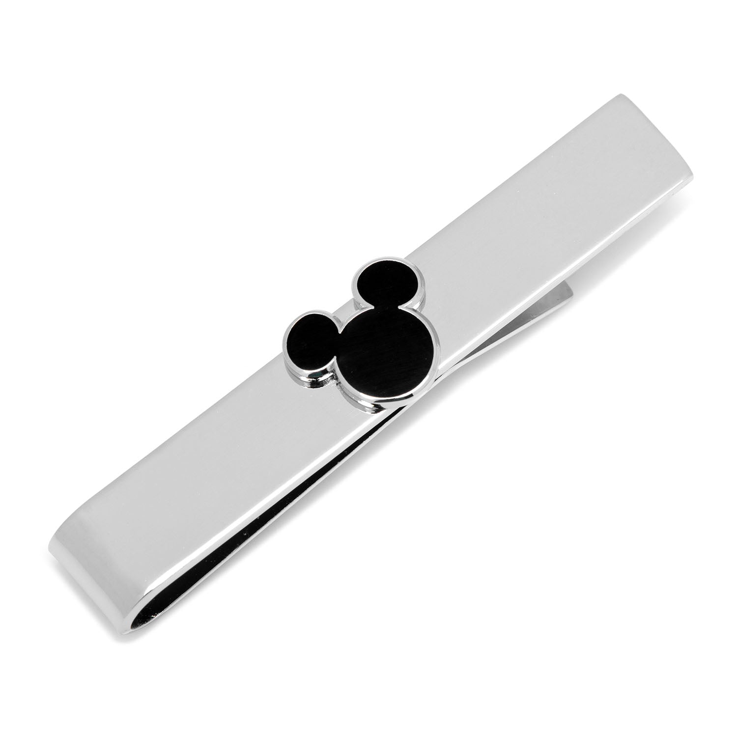 Black Mickey Mouse Silhouette Tie Bar Image 1