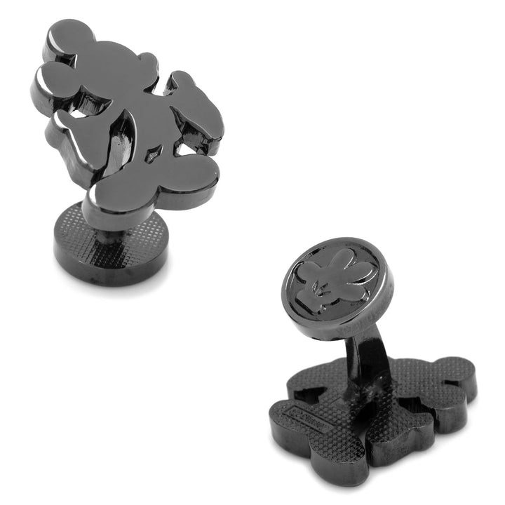 Black Mickey Mouse Silhouette Cufflinks Image 1