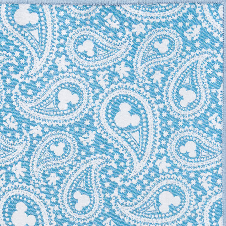 Mickey Mouse Paisley Teal Pocket Square Image 5