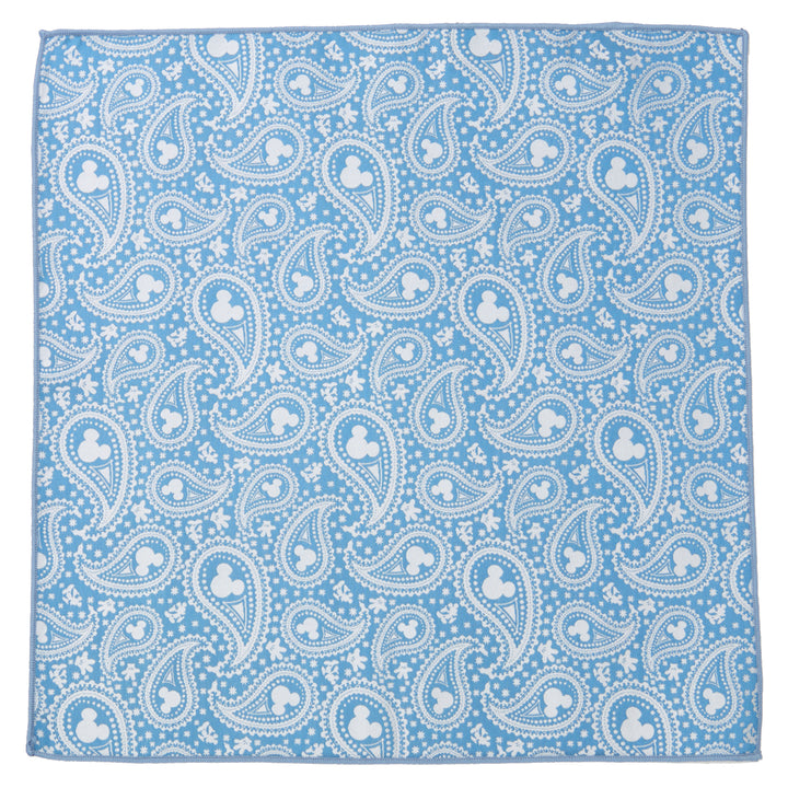 Mickey Mouse Paisley Teal Pocket Square Image 1