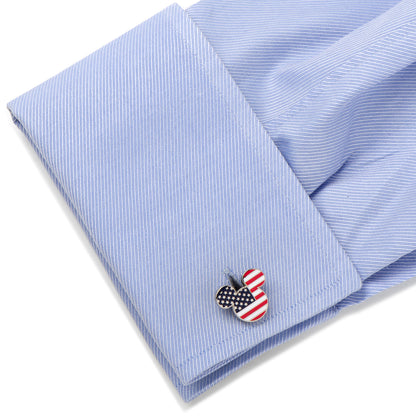 Stars and Stripes Mickey Mouse Cufflinks Image 3